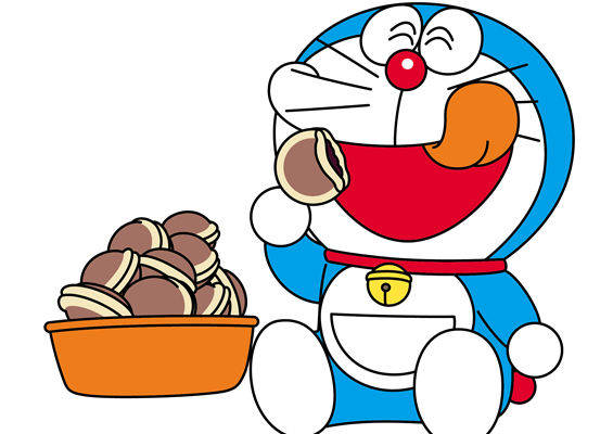 经典卡通角色裁片印花服装,趣味哆啦A梦图案服装印花设计