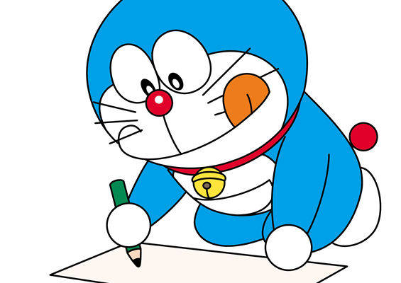 创意卡通裁片印花服装，可爱哆啦A梦图案印花T恤