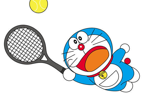 卡通机器猫裁片印花服装 活泼可爱运动风格服装印花