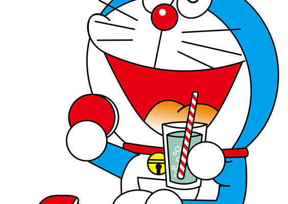 经典卡通裁片印花服装：哆啦A梦享受夏日清凉