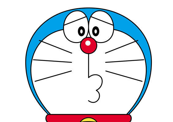 经典卡通形象裁片印花服装，趣味哆啦A梦印花T恤设计