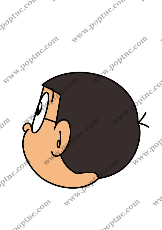 可爱卡通人物头像裁片印花服装印花设计