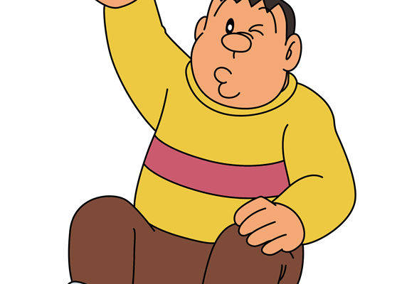 卡通风格胖子形象裁片印花服装印花设计