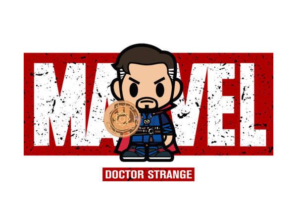 漫威奇异博士裁片印花服装印花设计