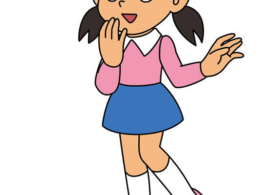 可爱卡通女孩裁片印花服装印花设计