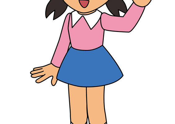 可爱卡通女孩裁片印花儿童服装印花设计