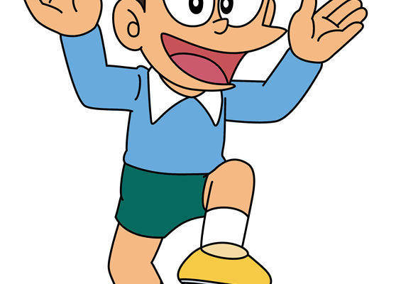 活力四射的卡通男孩裁片印花服装印花设计