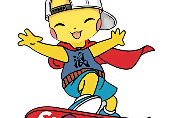 活力滑板少年裁片印花服装印花设计