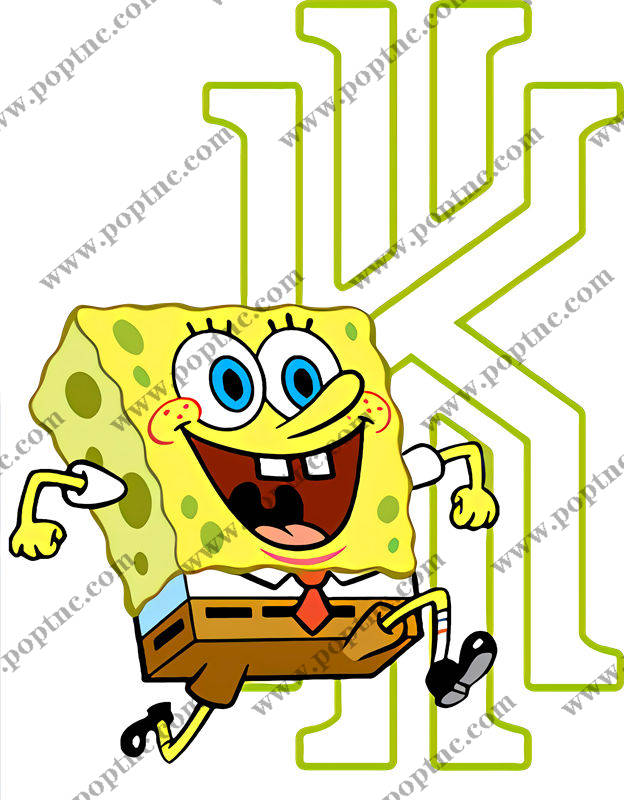 创意卡通裁片印花服装,趣味海绵主题服装印花设计