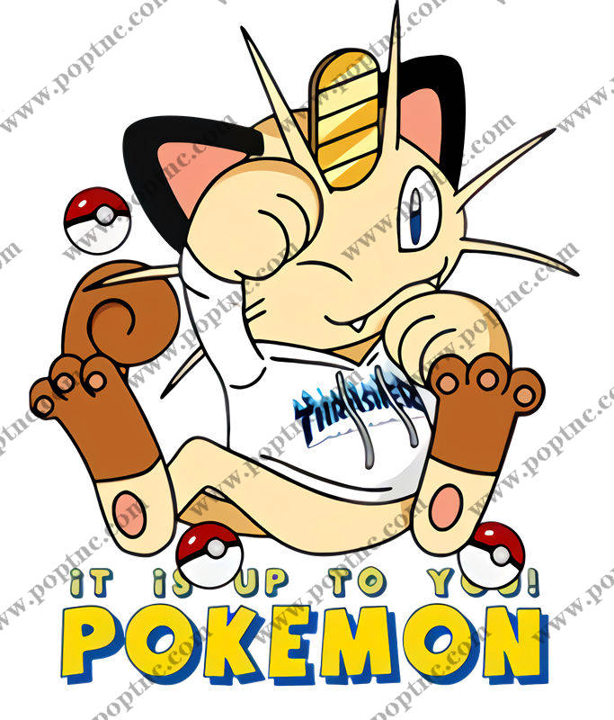 创意卡通裁片印花服装印花设计,捕捉宝可梦的趣味