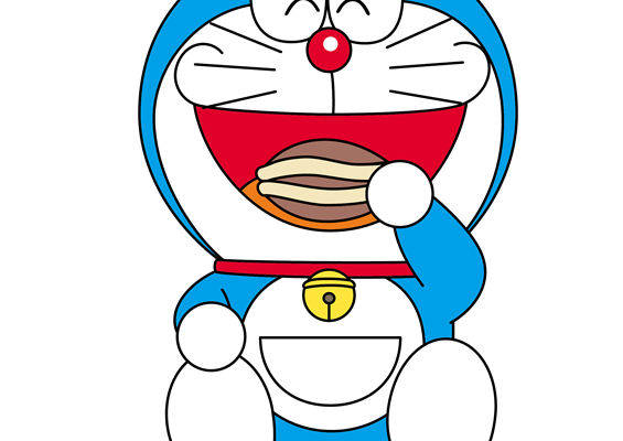 卡通裁片印花服装：趣味哆啦A梦图案印花T恤