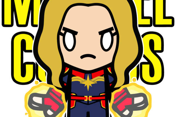 时尚潮流漫威女孩裁片印花服装印花设计