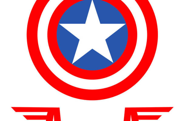 经典美国队长风格裁片印花服装,展现个性与爱国情怀