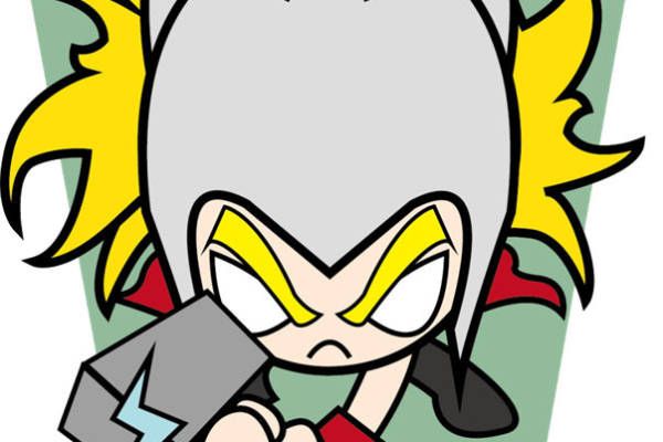 创意雷神卡通裁片印花服装，展现个性时尚