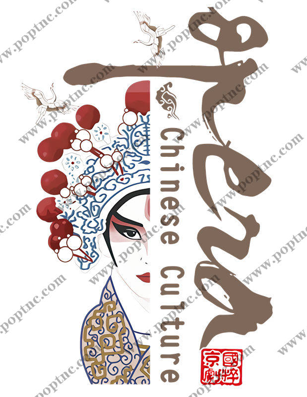 中国传统文化京剧脸谱裁片印花服装印花设计