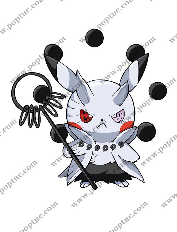 时尚潮流个性裁片印花服装:可爱卡通恶魔兔图案