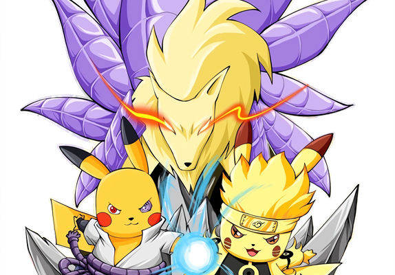 动漫风格裁片印花服装印花设计:皮卡丘与火影忍者的完美融合