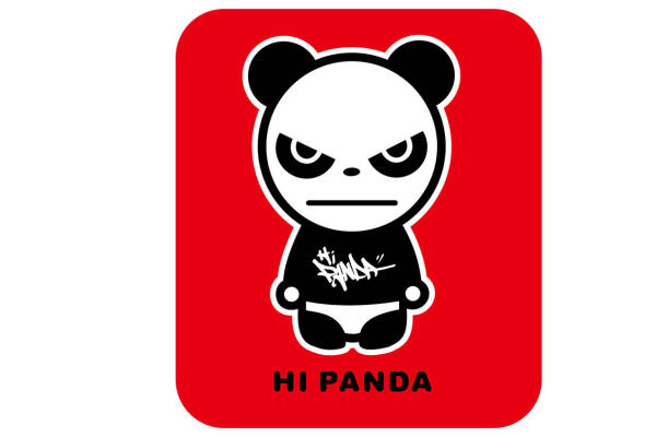 时尚潮流熊猫裁片印花服装印花设计