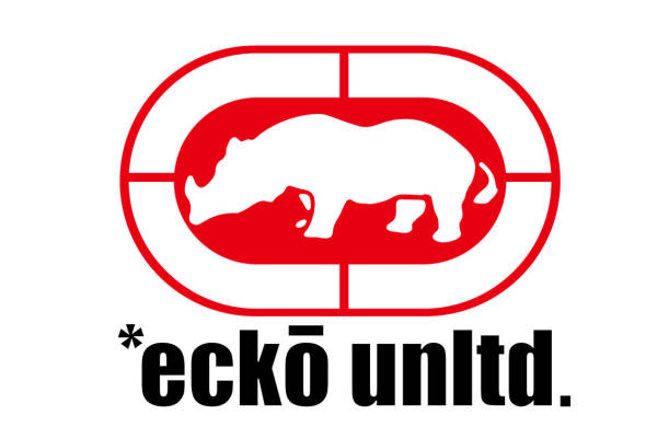 Ecko Unltd. 经典红色犀牛裁片印花服装印花设计