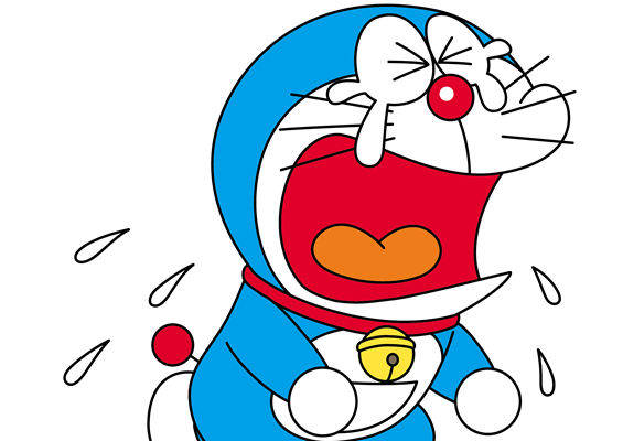 经典卡通角色裁片印花服装:可爱哆啦A梦图案设计