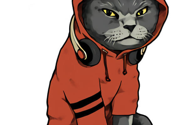 时尚猫咪裁片印花服装，打造个性街头风格