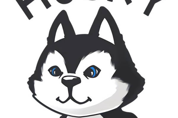 可爱哈士奇裁片印花服装，时尚宠物图案服装印花设计