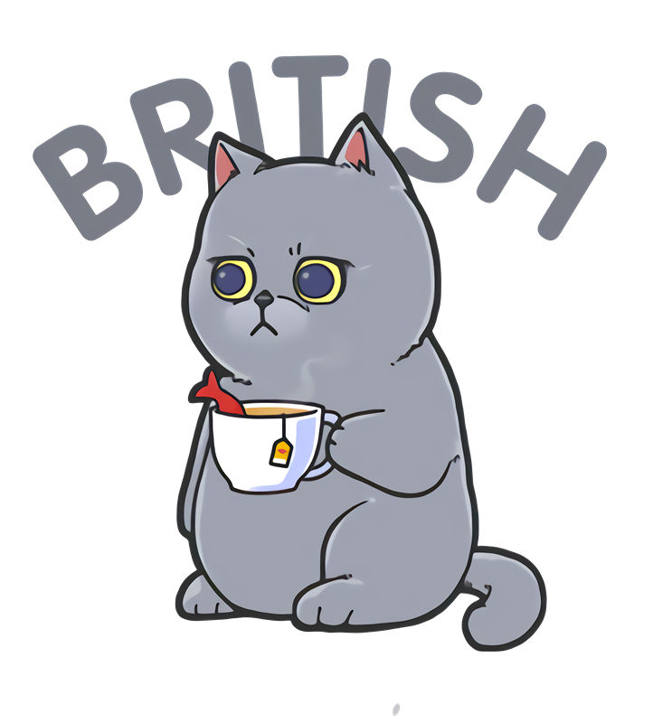 萌趣英式风格裁片印花服装 独特猫咪图案设计
