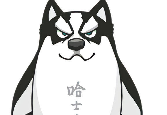 时尚哈士奇裁片印花服装 个性创意服装印花设计