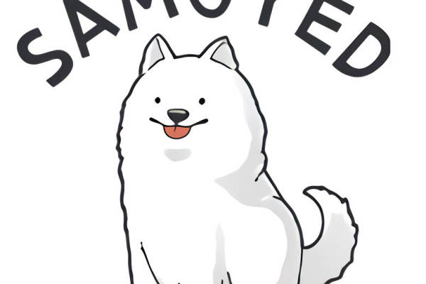 可爱萨摩耶犬裁片印花服装,时尚宠物主题服装印花设计