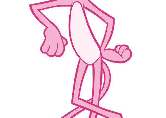 时尚粉色卡通老鼠裁片印花服装印花设计