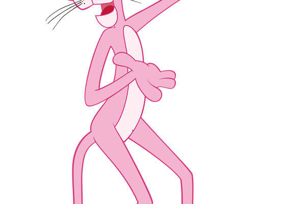 时尚粉色卡通老鼠裁片印花服装印花设计