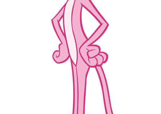 趣味粉色卡通老鼠裁片印花服装印花设计