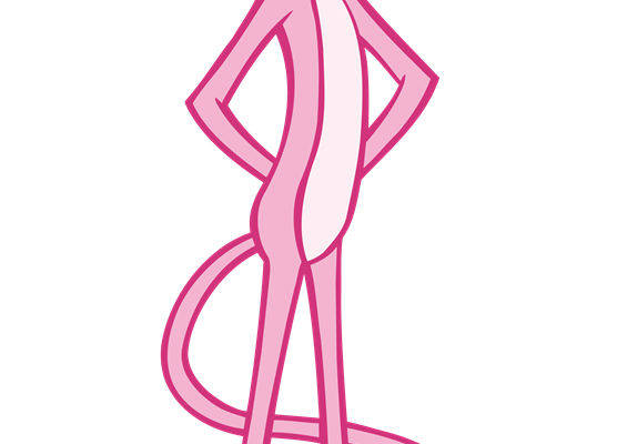 时尚粉色卡通老鼠裁片印花服装印花设计