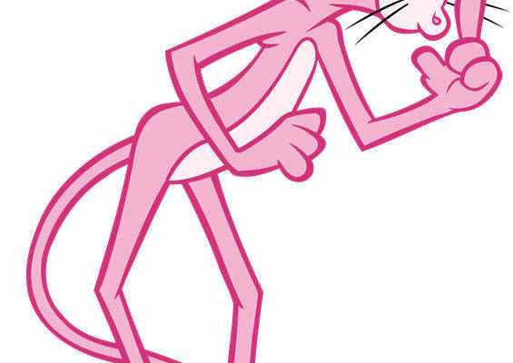 时尚粉色卡通老鼠裁片印花服装印花设计