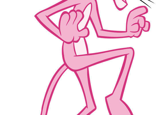 活力四射的粉色老鼠裁片印花服装