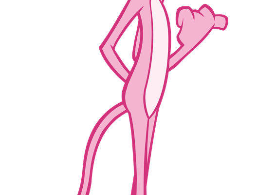 时尚粉色卡通老鼠裁片印花服装印花设计