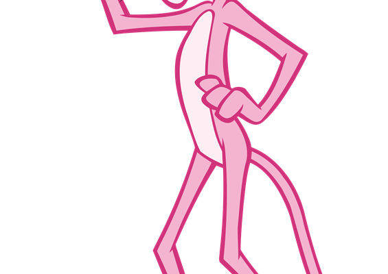 时尚粉色卡通老鼠裁片印花服装印花设计