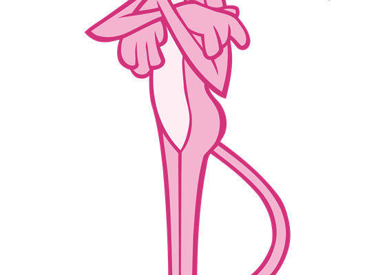 时尚趣味粉色老鼠裁片印花服装印花设计