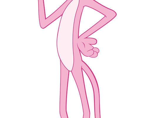 时尚粉色卡通老鼠裁片印花服装印花设计