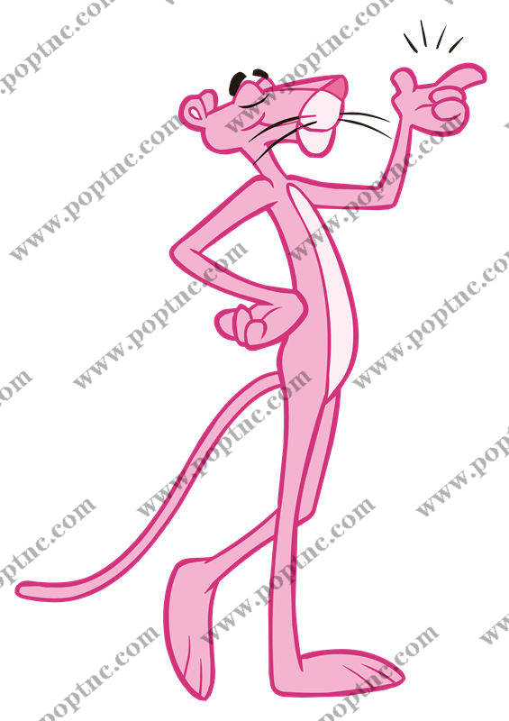 时尚粉色卡通老鼠裁片印花服装印花设计