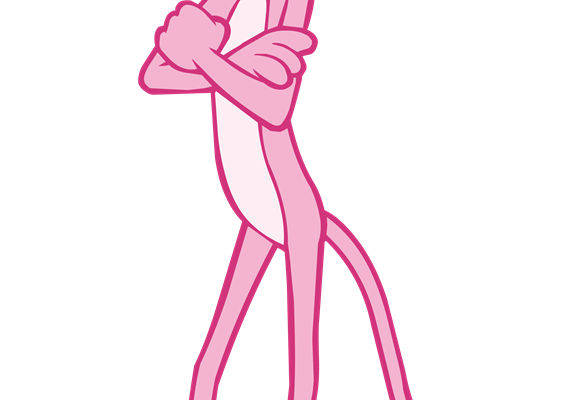 时尚粉色卡通鼠裁片印花服装印花设计