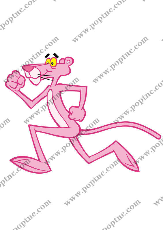 活力粉色老鼠裁片印花服装,趣味运动风格服装印花设计