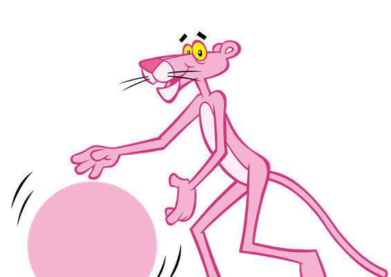 时尚趣味粉色老鼠裁片印花服装印花设计