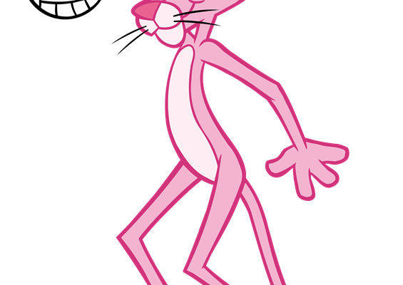 活力四射的粉色老鼠打排球裁片印花服装