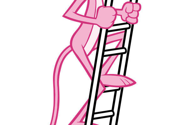 趣味卡通老鼠爬梯子裁片印花服装印花设计