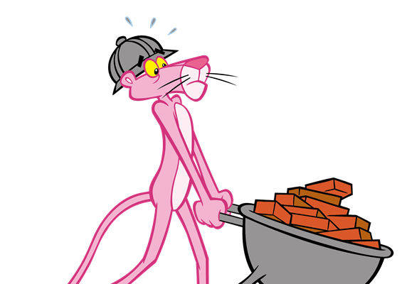 趣味卡通老鼠推车裁片印花服装印花设计