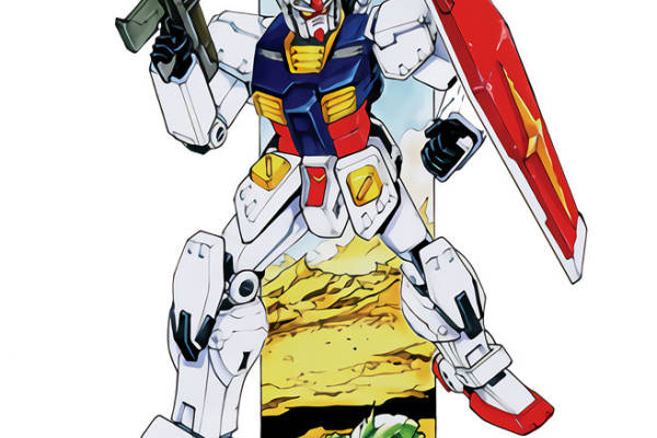 高达主题裁片印花服装印花设计，展现经典机甲风格