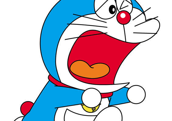 经典卡通角色裁片印花服装 可爱哆啦A梦服装印花设计