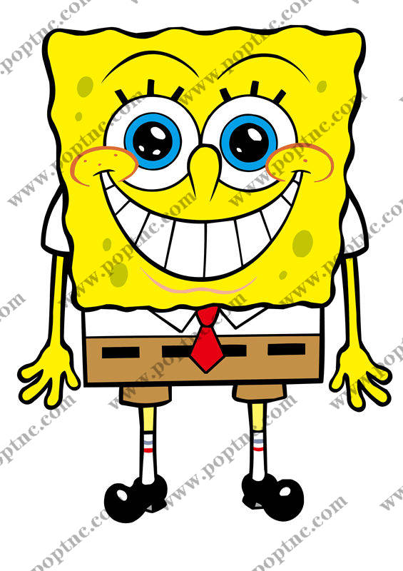 创意卡通裁片印花服装:趣味海绵形象设计