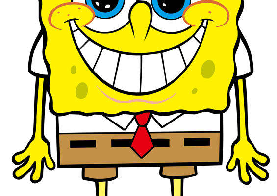 创意卡通裁片印花服装:趣味海绵形象设计